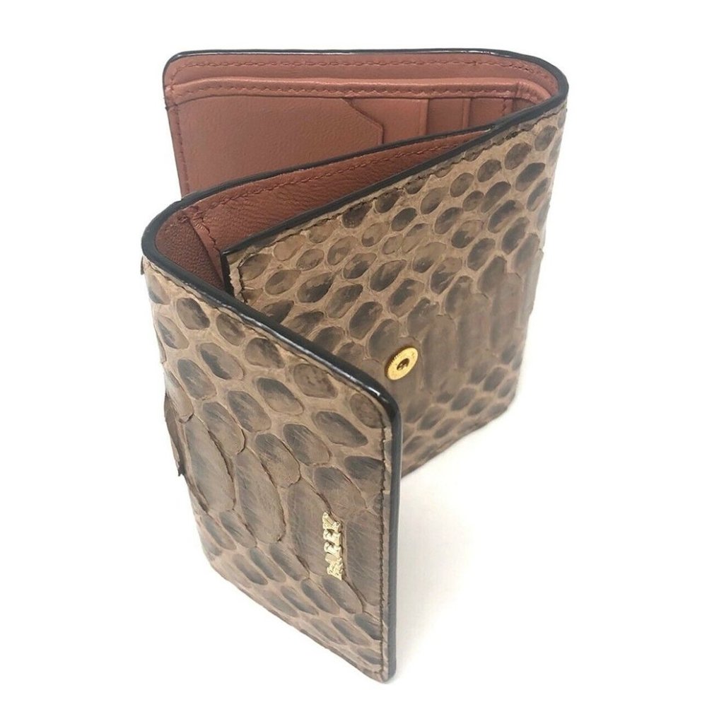 Bally Women's Python Snake Skin Bifold Wallet - Picture 5 of 8